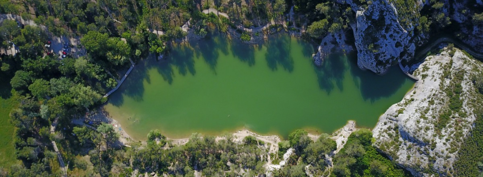 Lac du Peïroou vue aérienne