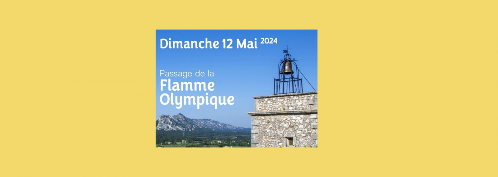 Durchgang der olympischen Flamme in Eygalières